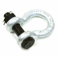 6.5 ton 25 mm harpsluiting met moerbout en splitpen - zwaar uitgevoerde harp sluting - hijsoog - wll 6500 kg ketting shackles