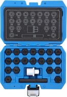 22 delige vag (de)montageset wielbouten -&nbsp;&nbsp;wielmoer slotbouten set - losmaakset borgbouten - anti diefstal bouten