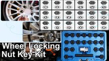 22 delige vag (de)montageset wielbouten -&nbsp;&nbsp;wielmoer slotbouten set - losmaakset borgbouten - anti diefstal bouten