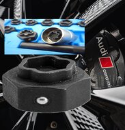 22 delige audi wielboutslot doppen - wielmoer slot sleutel set - anti wielbout demontage dop - speciale velgen dop - velgslotdo