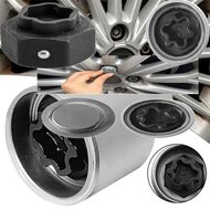 22 delige audi wielboutslot doppen - wielmoer slot sleutel set - anti wielbout demontage dop - speciale velgen dop - velgslotdo