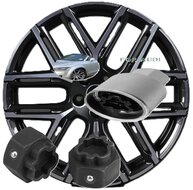 22 delige audi wielboutslot doppen - wielmoer slot sleutel set - anti wielbout demontage dop - speciale velgen dop - velgslotdo