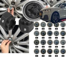 22 delige audi wielboutslot doppen - wielmoer slot sleutel set - anti wielbout demontage dop - speciale velgen dop - velgslotdo