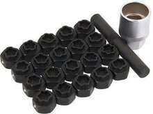 22 delige audi wielboutslot doppen - wielmoer slot sleutel set - anti wielbout demontage dop - speciale velgen dop - velgslotdo