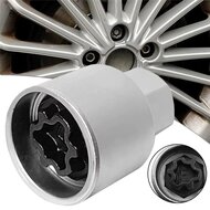 12 delige mercedes anti diefstal velgenslot doppen - wielmoerdop - velgen slot dop - slotboutdop - wiel slotbout