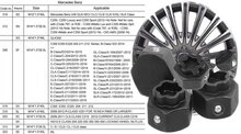 12 delige mercedes anti diefstal velgenslot doppen - wielmoerdop - velgen slot dop - slotboutdop - wiel slotbout