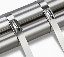metalen kabelbinders 4.6x300mm - stalen bundelbandjes - 25 stuks - tiewrap - kabel binder - gmp