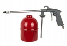 pneumatische vloeistofspuit 950ml - luchtreinigingspistool met reservoir - waspistool - gmp