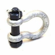 2 ton 16 mm harpsluiting met moerbout en splitpen - zwaar uitgevoerde harp sluiting - gekeurd hijsoog - wll 2000 kg