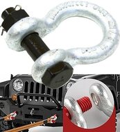 2 ton 16 mm harpsluiting met moerbout en splitpen - zwaar uitgevoerde harp sluiting - gekeurd hijsoog - wll 2000 kg