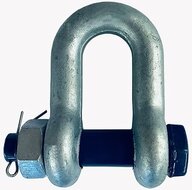3.25 ton 19 mm zware d sluiting met moerbout en splitpen - veilige kettingsluiting - schakelsluitging wll 3250 kg - treksluitin