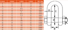 3.25 ton 19 mm zware d sluiting met moerbout en splitpen - veilige kettingsluiting - schakelsluitging wll 3250 kg - treksluitin