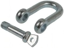 16 mm verzinkte d sluiting met borstbout - kettingsluiting - schakelsluiting - treksluiting - koppelsluiting