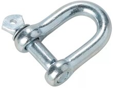 16 mm verzinkte d sluiting met borstbout - kettingsluiting - schakelsluiting - treksluiting - koppelsluiting
