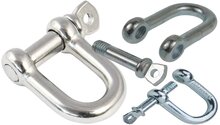 16 mm verzinkte d sluiting met borstbout - kettingsluiting - schakelsluiting - treksluiting - koppelsluiting