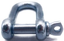 16 mm verzinkte d sluiting met borstbout - kettingsluiting - schakelsluiting - treksluiting - koppelsluiting