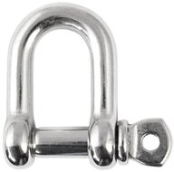 16 mm verzinkte d sluiting met borstbout - kettingsluiting - schakelsluiting - treksluiting - koppelsluiting