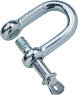 16 mm verzinkte d sluiting met borstbout - kettingsluiting - schakelsluiting - treksluiting - koppelsluiting