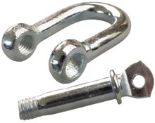 16 mm verzinkte d sluiting met borstbout - kettingsluiting - schakelsluiting - treksluiting - koppelsluiting