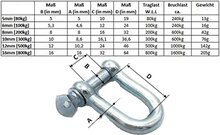 16 mm verzinkte d sluiting met borstbout - kettingsluiting - schakelsluiting - treksluiting - koppelsluiting - hijssluiting