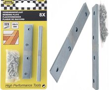 8x verbindingsplaat 100x15&nbsp;- montagestrip&nbsp;- verstevigingsplaat - montagestrip - montageplaat - staalstrip