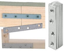 8x verbindingsplaat 100x15&nbsp;- montagestrip&nbsp;- verstevigingsplaat - montagestrip - montageplaat - staalstrip