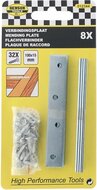 8x verbindingsplaat 100x15&nbsp;- montagestrip&nbsp;- verstevigingsplaat - montagestrip - montageplaat - staalstrip