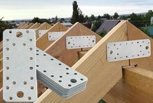 2x verbindingsplaat 135 x 55 x 2,5 mm - koppelplaat - verstevigingsplaat - ijzerplaat - montageplaat - schetsplaat - constructi