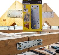 2x verbindingsplaat 135 x 55 x 2,5 mm - koppelplaat - verstevigingsplaat - ijzerplaat - montageplaat - schetsplaat - constructi