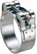40-43mm 20 mm breed&nbsp;slangklem - buisklem staal verzinkt - scharnierboutklem - bevestigingsklem - hose clamp - bandklem