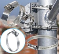 30 tot 45mm&nbsp;12 mm breed slangklem rvs - wormschroefklem - wormwielklem - bandklem - knijpklem