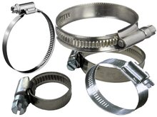 76 tot 92mm&nbsp;12 mm breed slangklem rvs - wormschroefklem - wormwielklem - bandklem - knijpklem