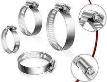 &nbsp;16 - 27&nbsp;mm 8 mm&nbsp;breed slangklem rvs - wormschroefklem - wormwielklem - bandklem - knijpklem