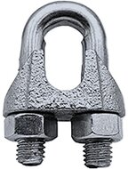 6 mm verzinkt staaldraadklem - staalkabelklem - kabelklem - draadklem - persklem - beugelklem - draadzadelklem