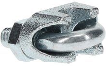 6 mm verzinkt staaldraadklem - staalkabelklem - kabelklem - draadklem - persklem - beugelklem - draadzadelklem