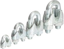 13 mm&nbsp;verzinkt staaldraadklem - staalkabelklem - kabelklem - draadklem - persklem - beugelklem - draadzadelklem
