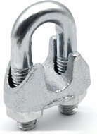 13 mm&nbsp;verzinkt staaldraadklem - staalkabelklem - kabelklem - draadklem - persklem - beugelklem - draadzadelklem