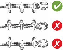 13 mm&nbsp;verzinkt staaldraadklem - staalkabelklem - kabelklem - draadklem - persklem - beugelklem - draadzadelklem