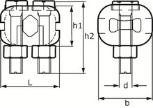 12 mm verzinkte staaldraadklem type deka&nbsp; - draadklem - staalkabelklem - persklem - kabelklem&nbsp;