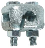 6 mm verzinkte staaldraadklem type deka - draadklem - staalkabelklem - persklem - kabelklem