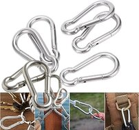 14 mmx 180 mm&nbsp;karabijnhaak - musketonhaak - carabiner - werkhaak - karabijn haak - veiligheidshaak - festonhaak 