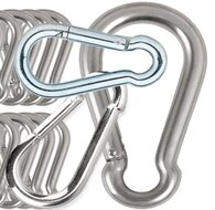 12&nbsp; mm x 140 mm&nbsp;karabijnhaak - musketonhaak - carabiner - werkhaak - karabijn haak - veiligheidshaak - festonhaak