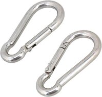 8 mm x 80 mm karabijnhaak - musketonhaak - carabiner - werkhaak - karabijn haak - veiligheidshaak - festonhaak