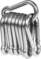 8 mm x 80 mm karabijnhaak - musketonhaak - carabiner - werkhaak - karabijn haak - veiligheidshaak - festonhaak