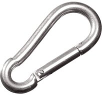 7 mm x 70 mm karabijnhaak - musketonhaak - carabiner - werkhaak - karabijn haak - veiligheidshaak - festonhaak