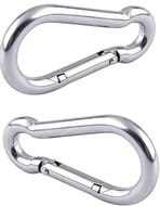 7 mm x 70 mm karabijnhaak - musketonhaak - carabiner - werkhaak - karabijn haak - veiligheidshaak - festonhaak