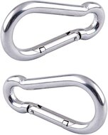 7 mm x 70 mm karabijnhaak - musketonhaak - carabiner - werkhaak - karabijn haak - veiligheidshaak - festonhaak