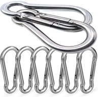 7 mm x 70 mm karabijnhaak - musketonhaak - carabiner - werkhaak - karabijn haak - veiligheidshaak - festonhaak