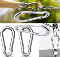 7 mm x 70 mm karabijnhaak - musketonhaak - carabiner - werkhaak - karabijn haak - veiligheidshaak - festonhaak