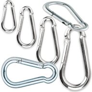 7 mm x 70 mm karabijnhaak - musketonhaak - carabiner - werkhaak - karabijn haak - veiligheidshaak - festonhaak